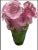 French 1970s Art Glass Vintage Crystal Multi Color Rose Vase, Signed France For Sale - Image 3 of 10
