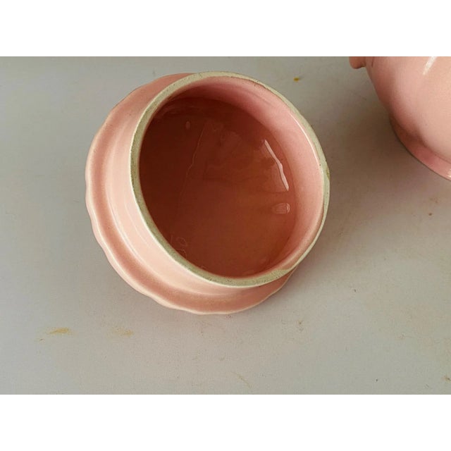 Mid-Century Pink Teapot in Ceramic for Les Salins, France For Sale - Image 4 of 11