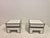 White Bedside Tables with Brass Banding by Alain Delon for Maison Jansen, 1970s, Set of 2 For Sale - Image 3 of 17