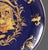 Vintage Asian Chinoiserie Cobalt Blue Gilded Figural Scene Decorative Plate For Sale - Image 4 of 8