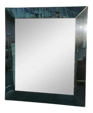 Modernist Chrome 1970s Infinity Mirror