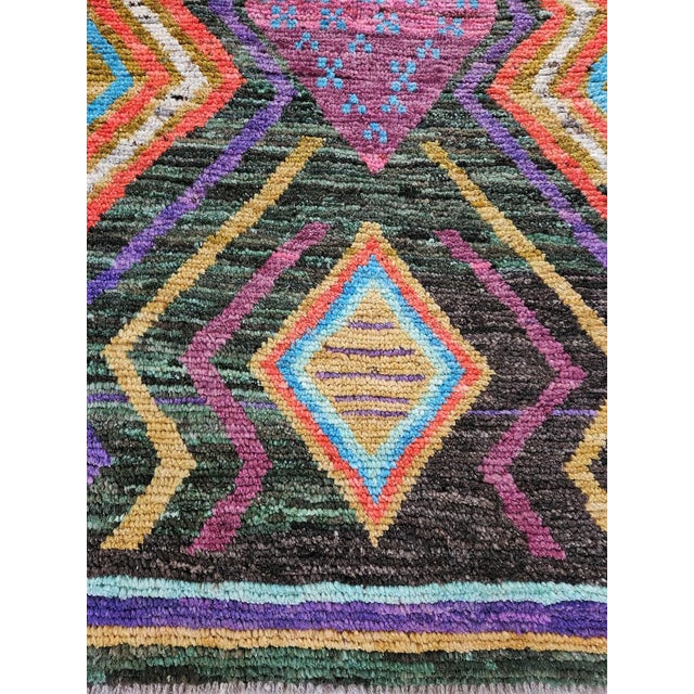Textile Vintage Afghan Tribal Rug, 2010s For Sale - Image 7 of 12