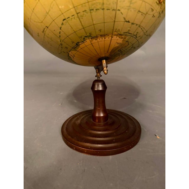 Early 20th Century Swedish Celestial Globe on Turned Wood Stand, Circa 1920s For Sale - Image 5 of 11