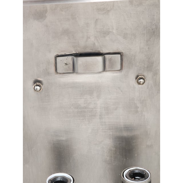 Chapman & Myers Polished Nickel Linear Wall Lanterns- A Pair For Sale - Image 13 of 15