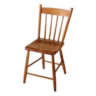 Antique Plank Seat Chair For Sale