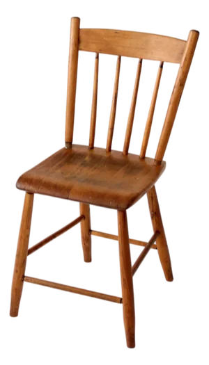 Antique Plank Seat Chair