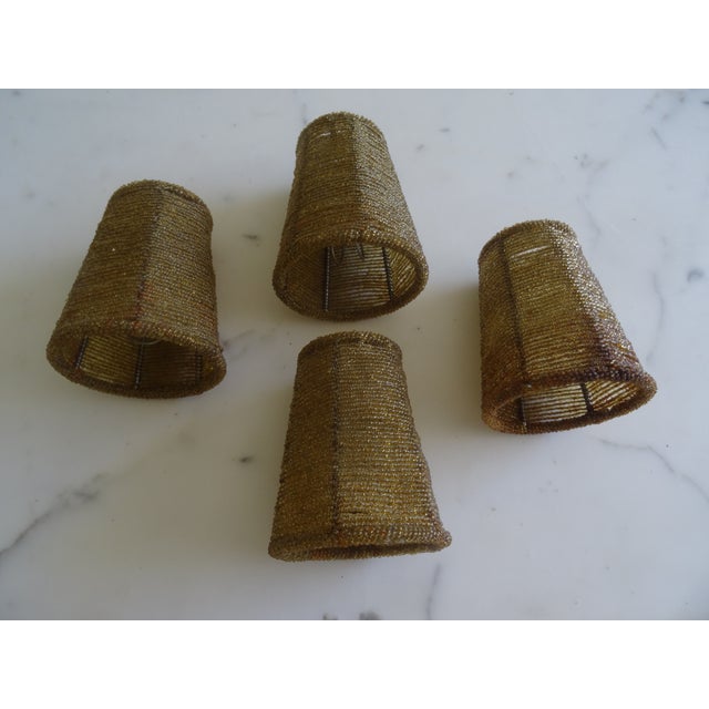 Beaded Sconce Shades Set of 4 For Sale - Image 4 of 6