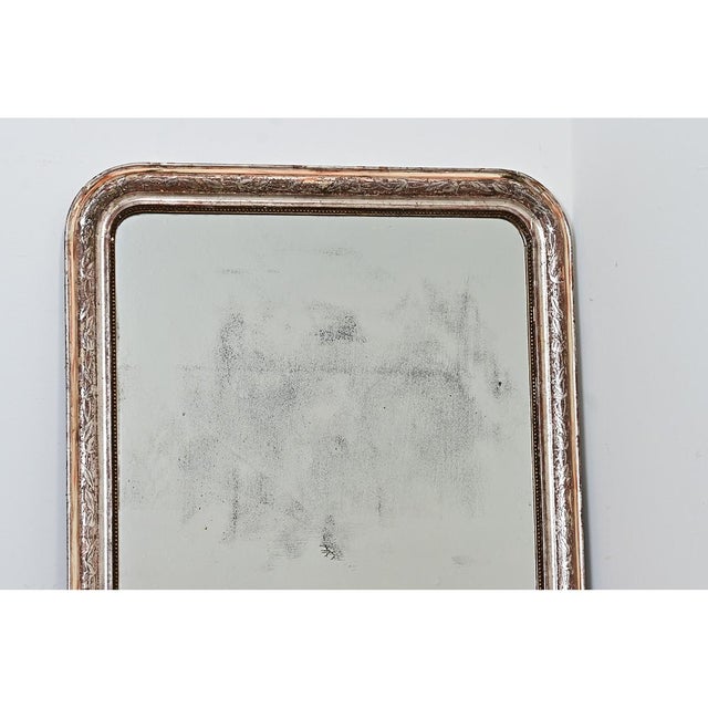 Louis Philippe French 19th Century Louis Philippe Silver Gilt Mirror For Sale - Image 4 of 11