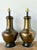 Wood Vintage Boho Monumental Brass and Copper Lamps - A Pair For Sale - Image 7 of 10