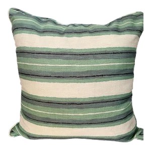 Designer Outdoor Fabric Stripe Pillow Cover