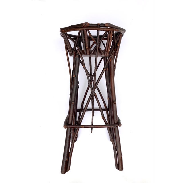 Wood Circa 1930s Twig Plant Stand For Sale - Image 7 of 8