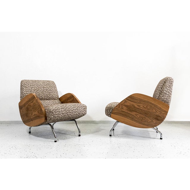 Model 360 Lounge Chairs by Janusz Różański, 1950s, Set of 2 For Sale - Image 12 of 18