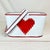Red 1970s Vintage Art Deco Boho Chic Tole & Ribbon Valentine Heart Basket. For Sale - Image 8 of 9