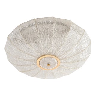 Ceiling Light Royal Model in Iron, Brass and Dew Glass from Barovier and Toso, 1970s For Sale