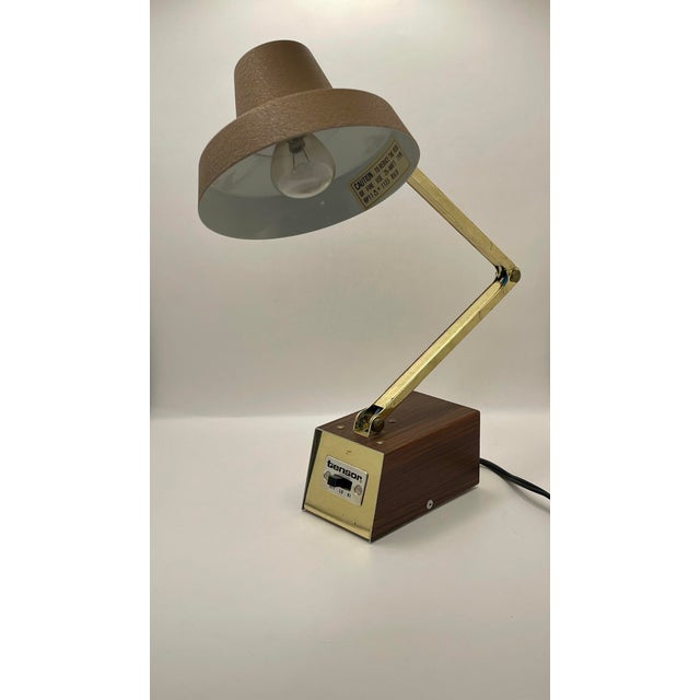 Tensor Vintage 1960’s Tensor Adjustable Brass Desk Lamp For Sale - Image 4 of 8