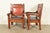 Harden Furniture Style Antique Arts & Crafts Carved Oak Library Chairs, Pair For Sale - Image 10 of 12