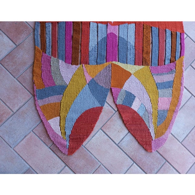 Frau Elwig Figurative Tapestry by D. Petry Wandres, Germany, 1970s For Sale - Image 6 of 17