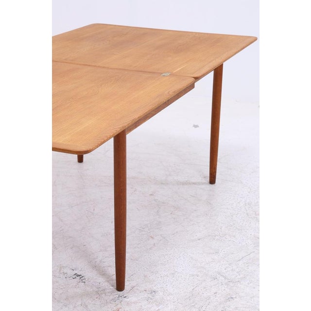 Vintage Danish Extendable Teak Dining Table from Hans J. Wegner For Sale - Image 11 of 16