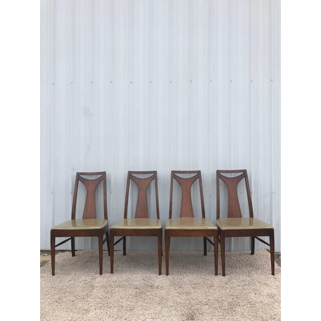 Set Of 6 Mid Century Modern Walnut Dining Chairs Chairish