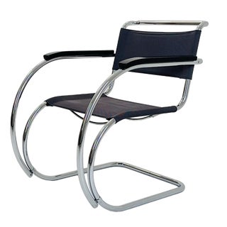S533 MR20 Chair by Ludwig Mies Van Der Rohe for Thonet, 1980s For Sale