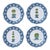 Trellis and Topiary Melamine Salad Plates, Set of 4 For Sale