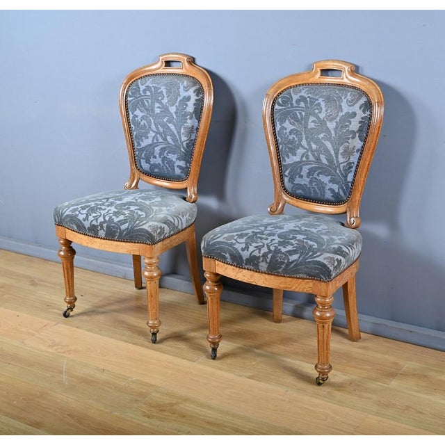 Louis-Philippe Style Oak Chairs, 1950s, Set of 2 For Sale - Image 13 of 18