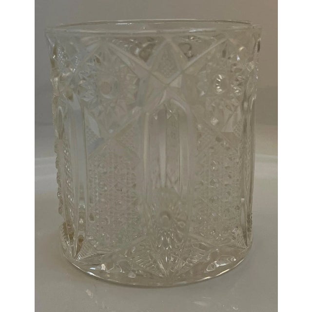 Late 20th Century Vintage Late 20th Century Embossed Glass Jar For Sale - Image 5 of 5