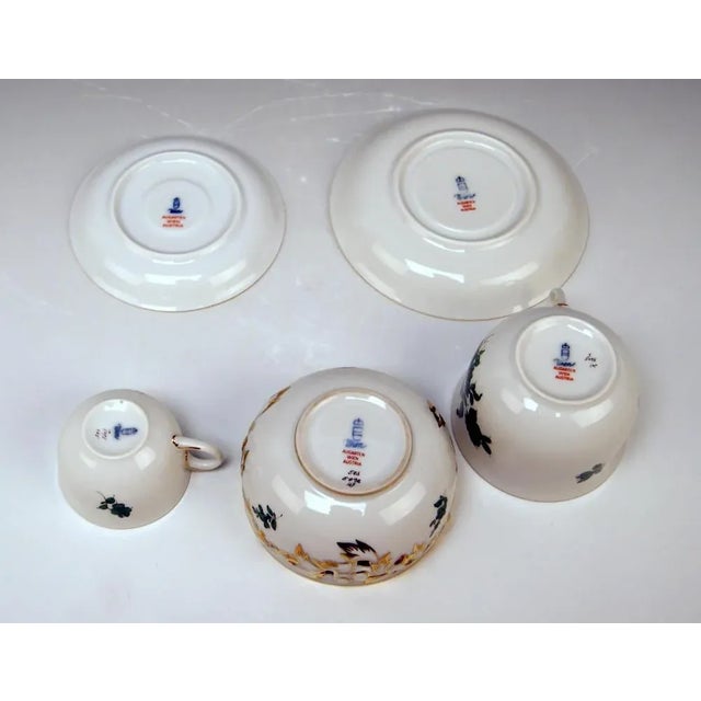 Viennese Form Schubert Maria Theresia Mocha or Tea Service for 6 from Augarten, 1970s, Set of 29 For Sale - Image 9 of 10
