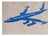 Cartoon Jet Airplane Illustration, 1964, Gouache For Sale