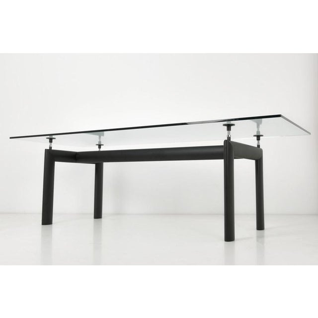 Black LC 6 Table by Le Corbusier, Charlotte Perriand and Pierre Jeanneret for Cassina, Italy, 1928 For Sale - Image 8 of 12