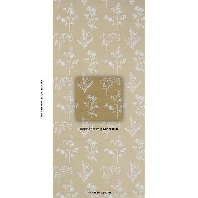 Made in India, Lisbeth Embroidered Sisal is a charming medium-scale botanical embroidered on our beloved Haruki Sisal...