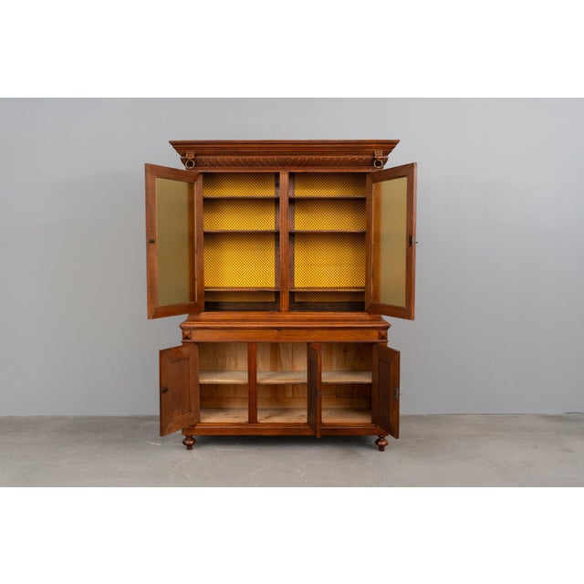 Gründerzeit Oak Bookcase, 1800s For Sale - Image 4 of 18