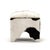 Farmhouse Cowhide Cube Stool in Black & White For Sale - Image 3 of 4