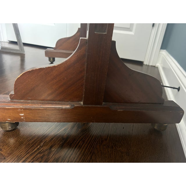 Late 19th Century Antique Wooden Cheval Floor Mirror Frame With Mirror ( Requires Assembly) For Sale - Image 14 of 18