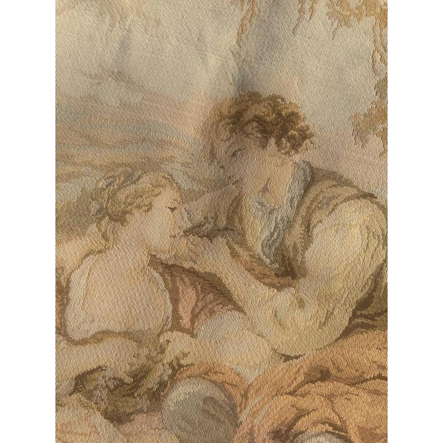 Mid-Century Aubusson French Jacquard Tapestry., 1970s For Sale - Image 6 of 18
