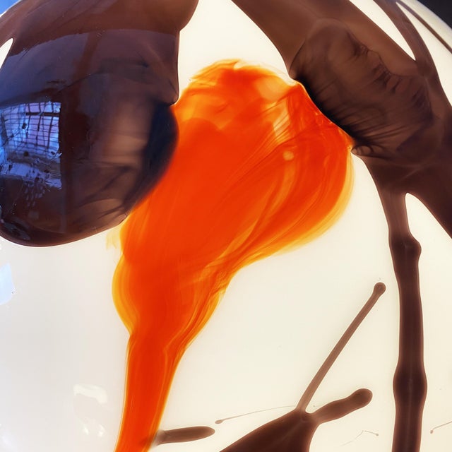 Mid-Century Modern Italian Floor Lamp with Decorated Murano Glass, 1970s For Sale - Image 15 of 16