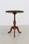 Round Danish Tripod Side Table in Stained Oak by Anton Kildeberg, 1960s. Scandinavian Mid-Century Modern side, lamp or...