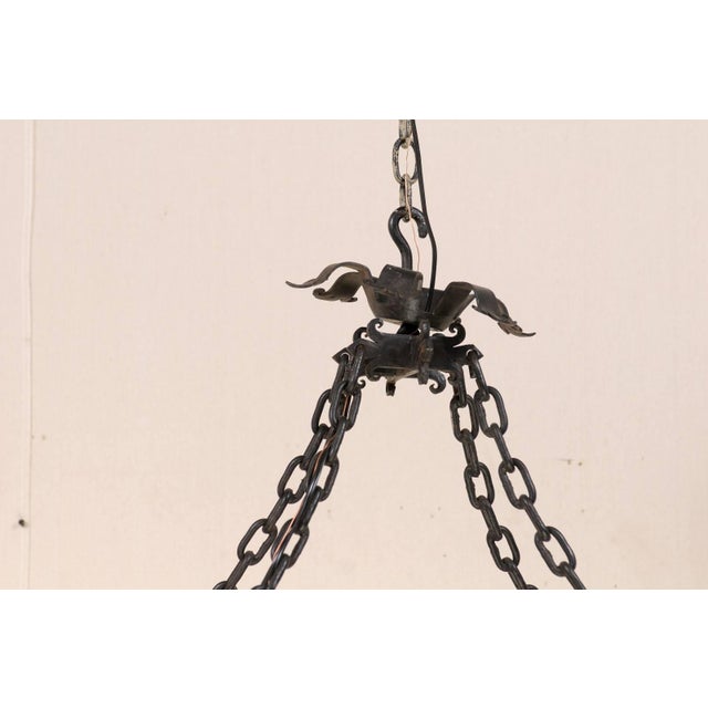 Mid 20th Century Italian Black Forged Iron Rectangular Shaped ...