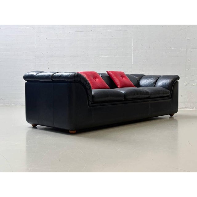 Poltrona Frau Leather Sofa from Poltrona Frau, Italy, 1970s For Sale - Image 4 of 18