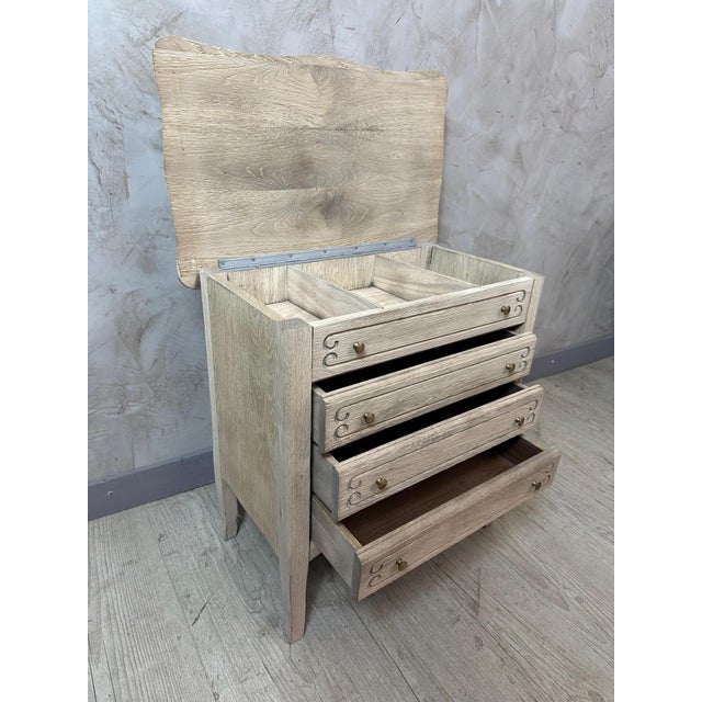 Wood Chest of Drawers, 1950s For Sale - Image 7 of 10