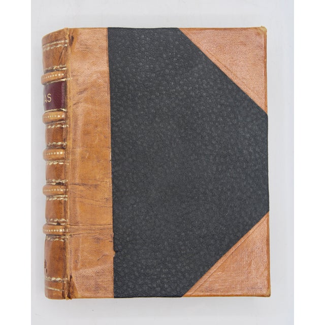 1940s Vintage Leather Card Book Box For Sale - Image 10 of 12