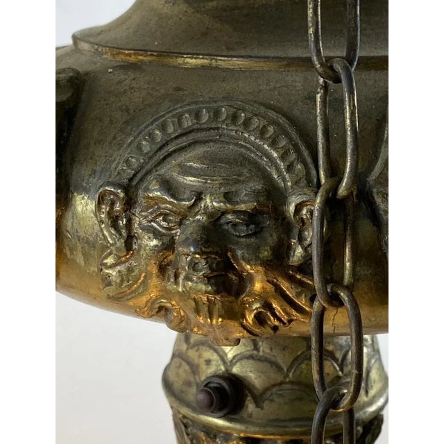 Unusual Dramatic Baroque Whale Oil Style Floor Lamp | Chairish