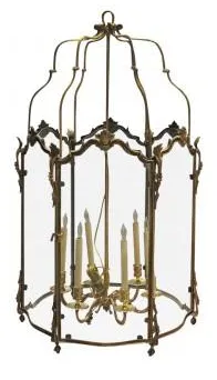 Large Louis XV Style Bronze Doré Lantern