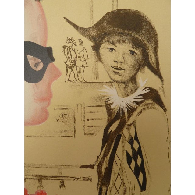 Modern Corelli, Venice Carnival, Lithograph For Sale - Image 3 of 6