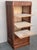 Wood Early 20th Century Filing Cabinet With One Roller Louver Door & Five Shelves For Sale - Image 7 of 11