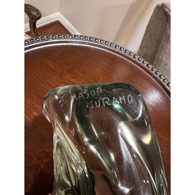 This was family owned since the mid 1900s and was probably acquired on a trip to Italy. It is etched Mason Murano on the...