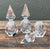 Transparent Vintage Trio of Faceted Crystal Perfume Bottles For Sale - Image 8 of 12
