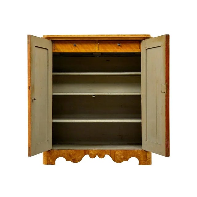 19th Century Swedish Birch Cupboard, 1860s For Sale - Image 6 of 11