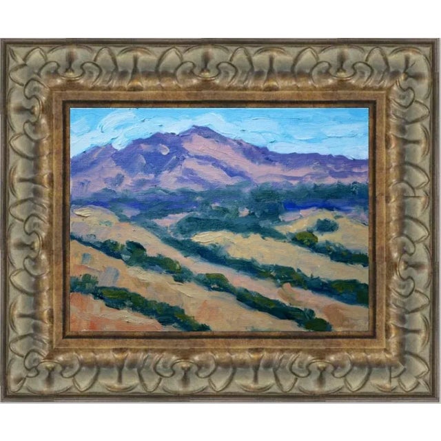 Goldenrod Mt. Diablo Modern Art Landscape Oil Painting For Sale - Image 8 of 8