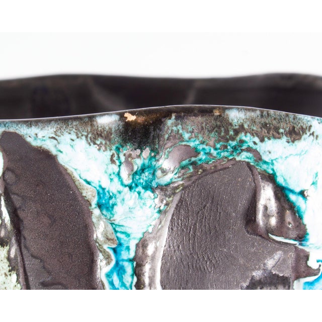 Écume De Mer French Fat Lava Ceramic Vase Designed by Le Cyclope For Sale In Indianapolis - Image 6 of 9